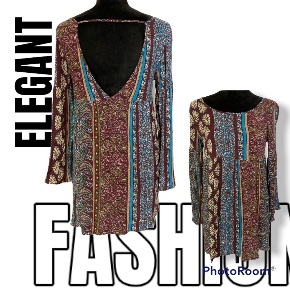 Audrey 3+1 tunic dress hippie boho floral